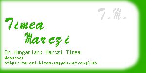 timea marczi business card